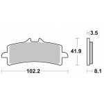 Тормозные колодки SBS Performance Brake Pads / HHP, Sinter 841HS
